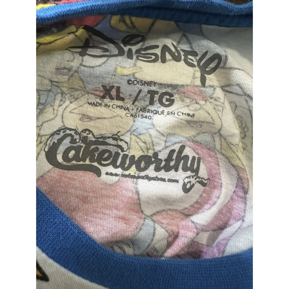 Cakeworthy x Disney x Alice In Wonderland Character Collage Cotton T-Shirt XL - Picture 11 of 15